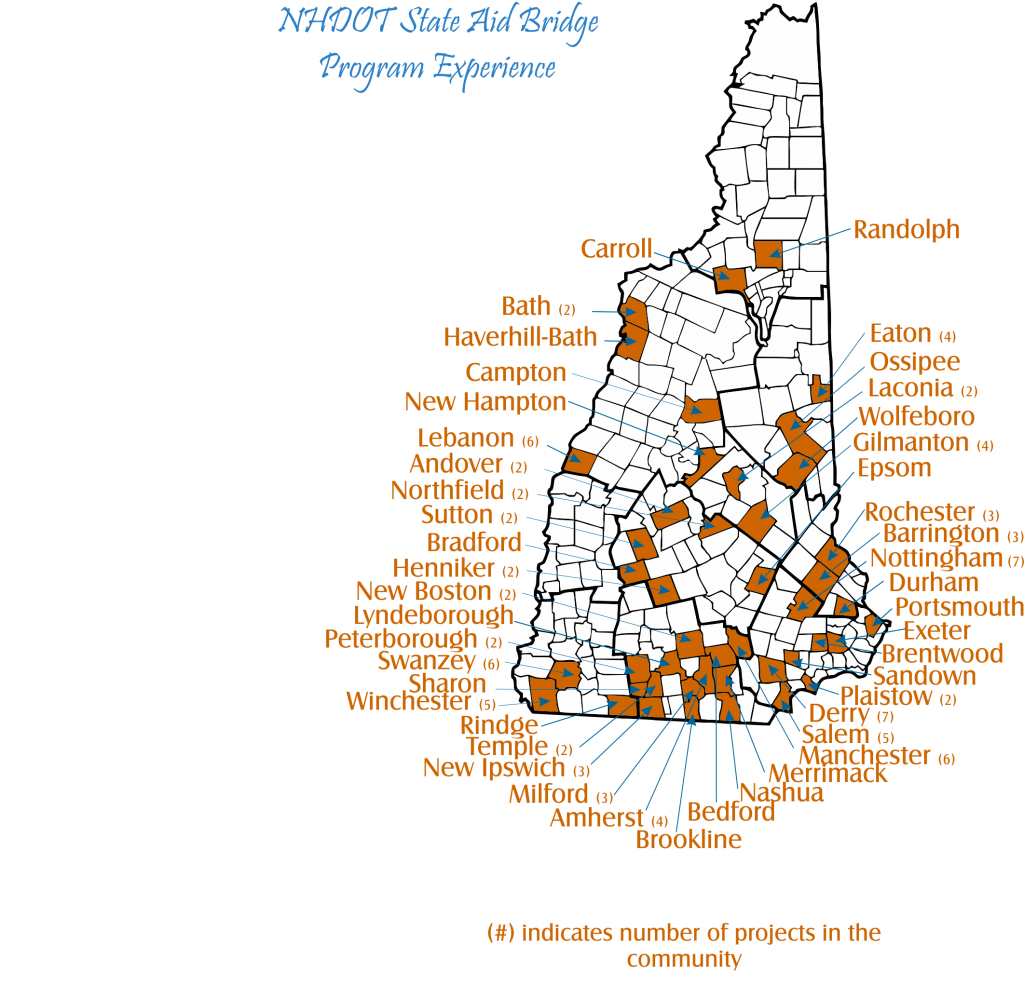 107 Bridge Projects under the New Hampshire Department of