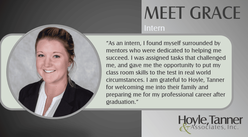 Grace-intern-testimonial - Hoyle Tanner