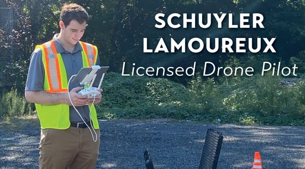 person operating a drone