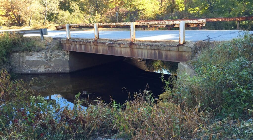 Stage Road Bridge in Gilmanton was used as this year's Senior Capstone Project