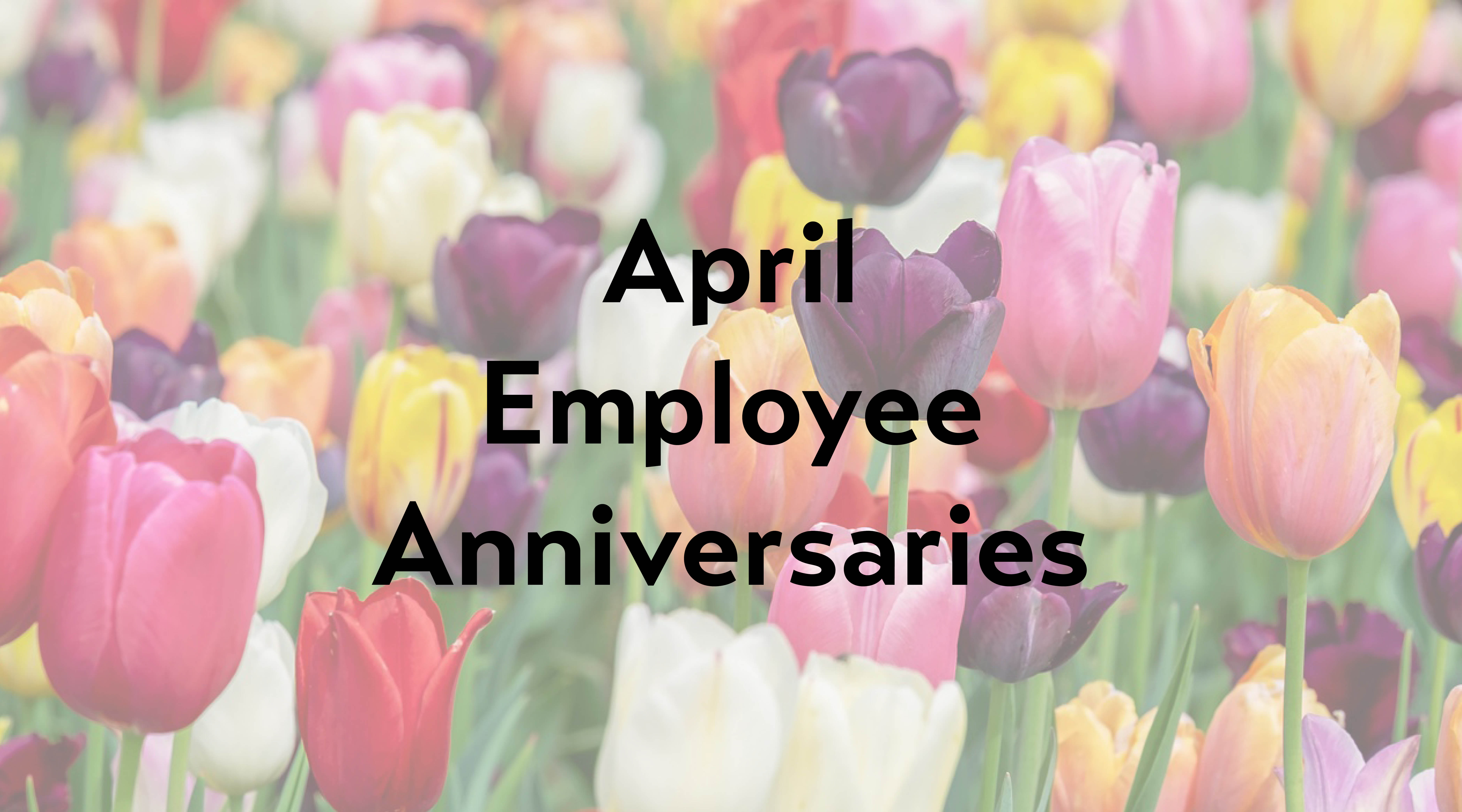 April Employee Anniversaries