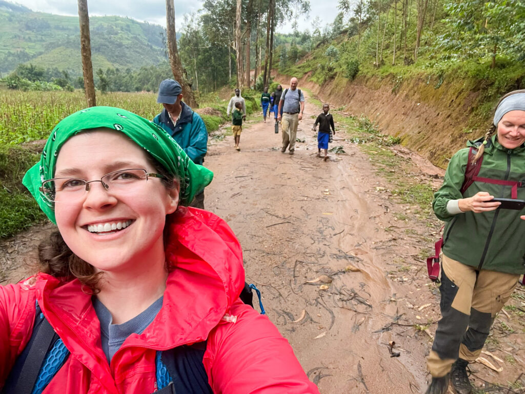 Kayla in Rwanda on her second trip