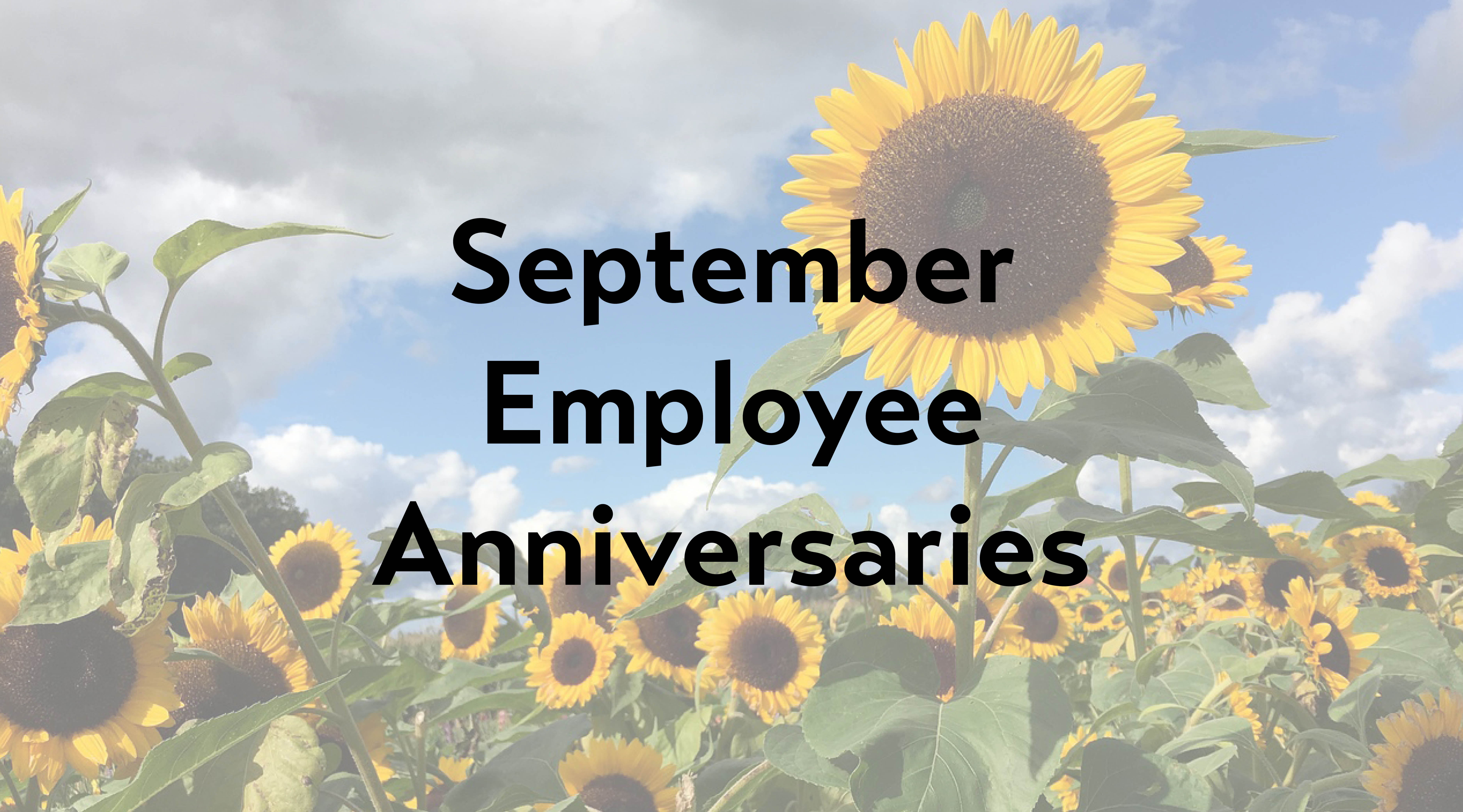 September Employee Anniversaries