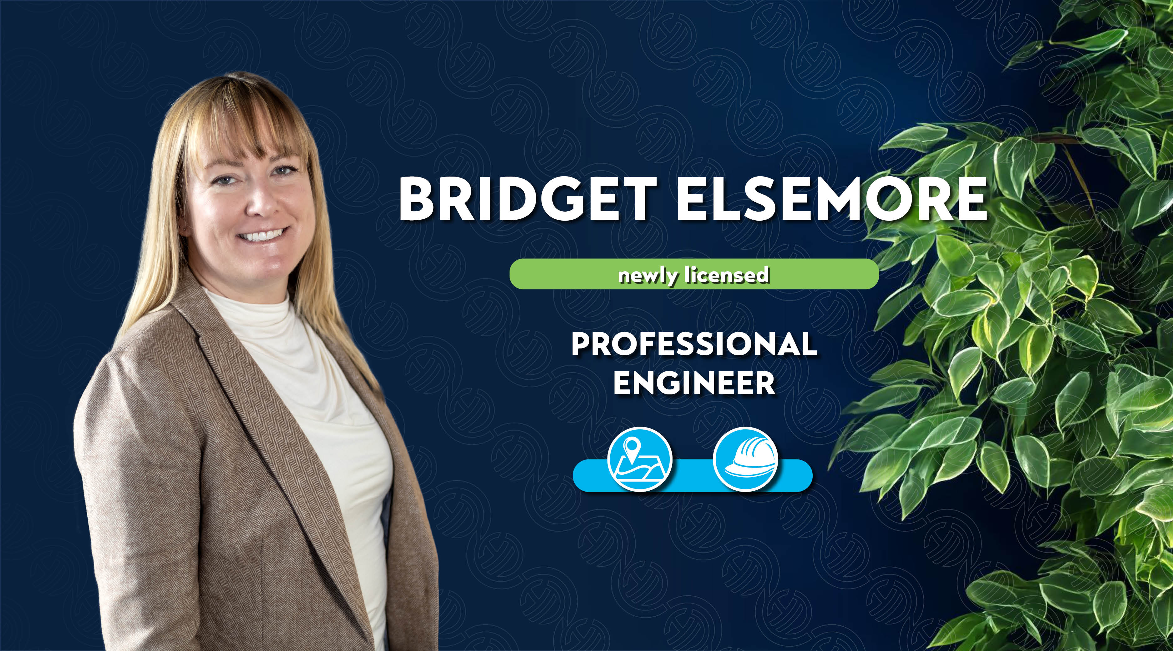 Bridget Elsemore, newly licensed Professional Engineer