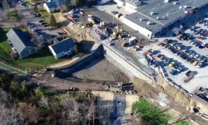 Pomerleau site during construction
