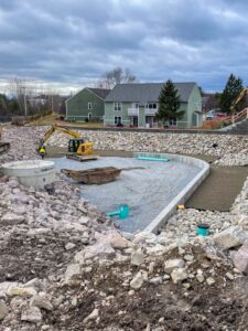 Pomerleau Site during construction