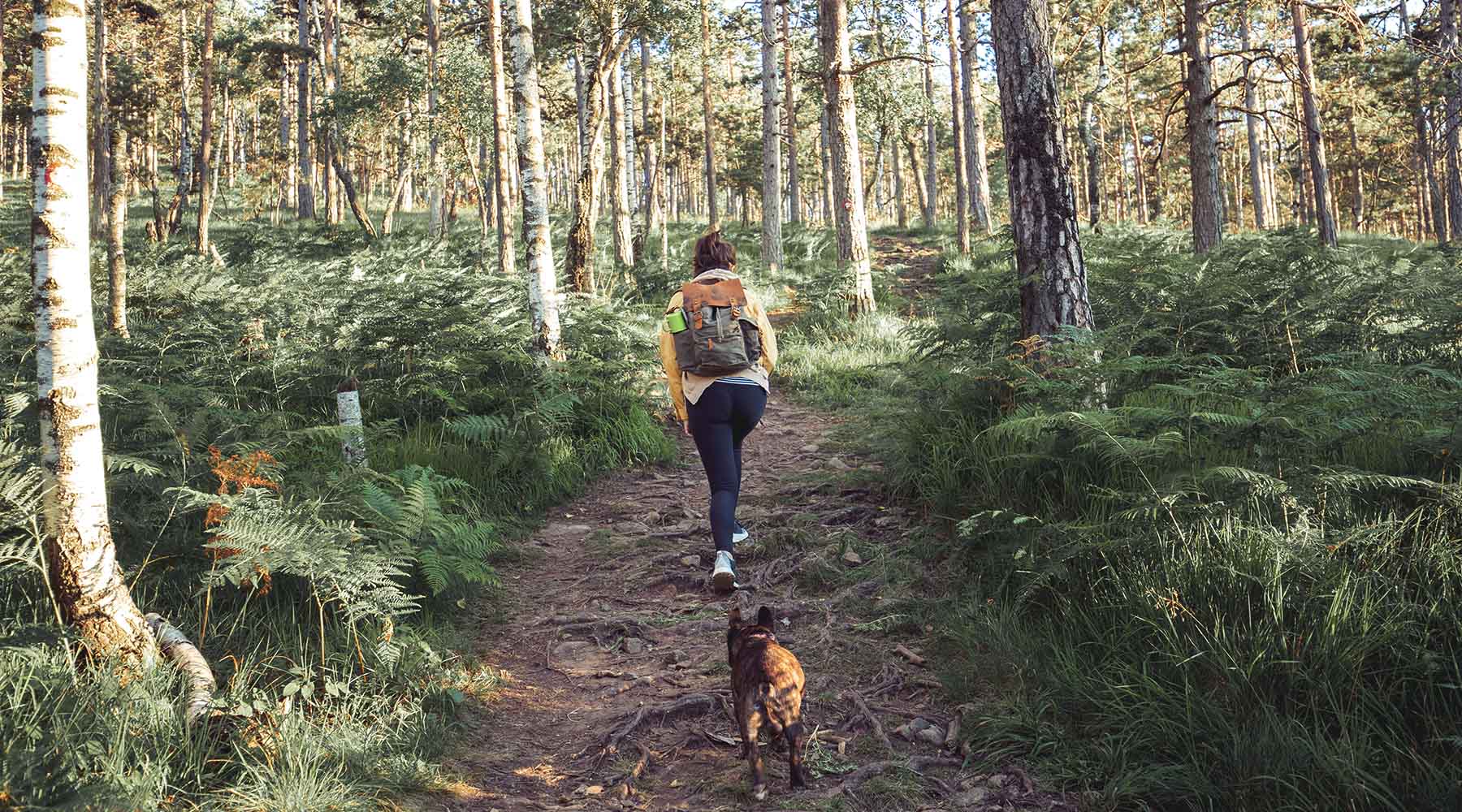 Woman and dog - About Us page