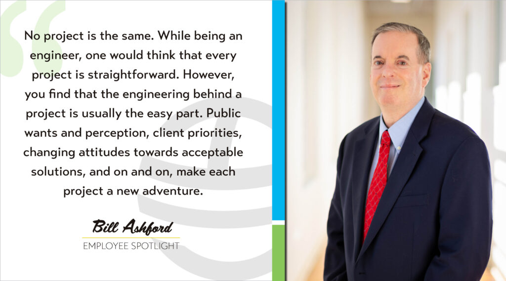 Bill Ashford's corporate headshot is next to a quote from his Q&A.