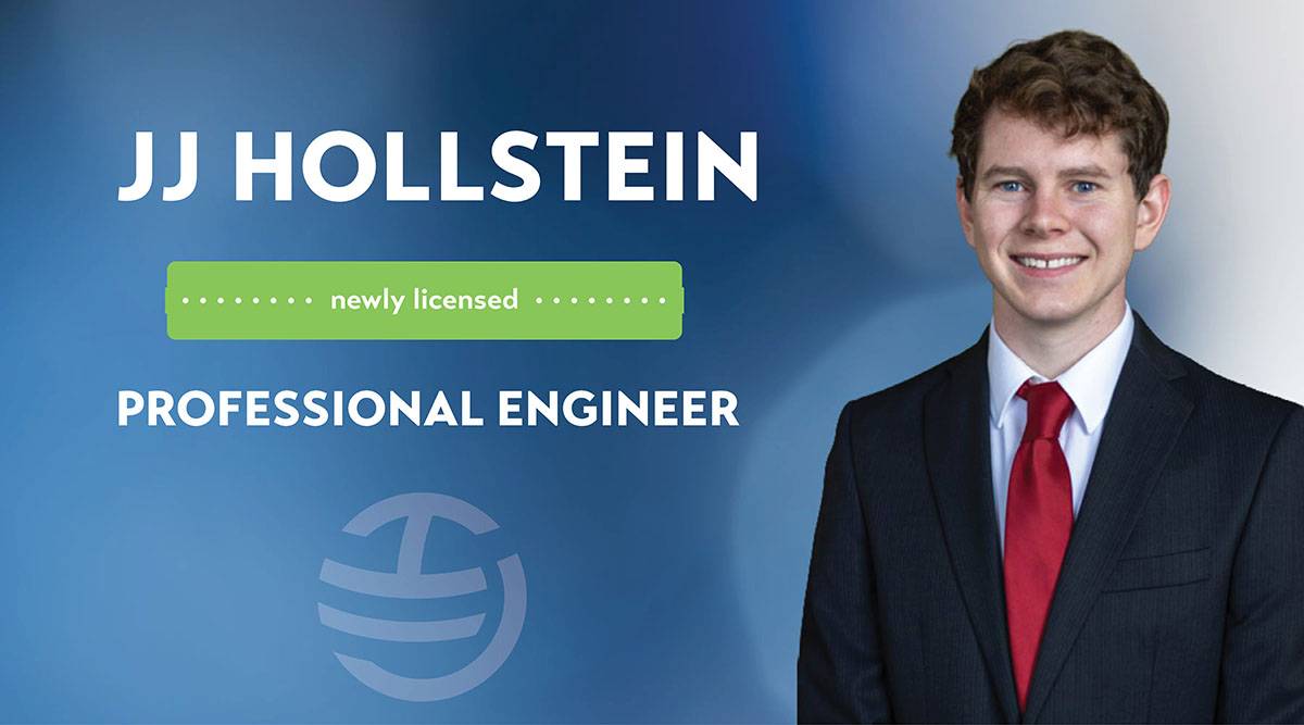 JJ infront of blue background with title of article