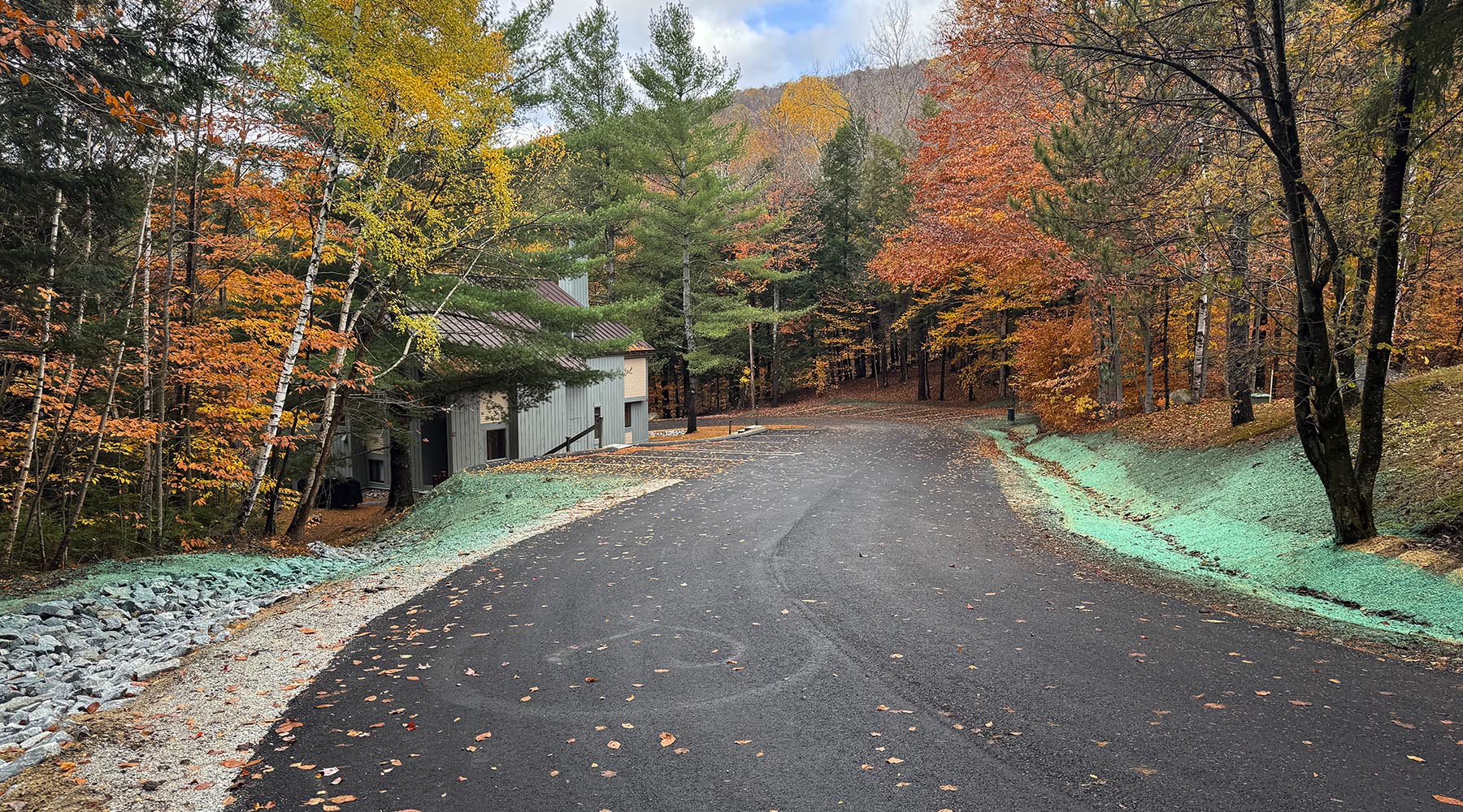 Reconstruction of roadside swales and repaving