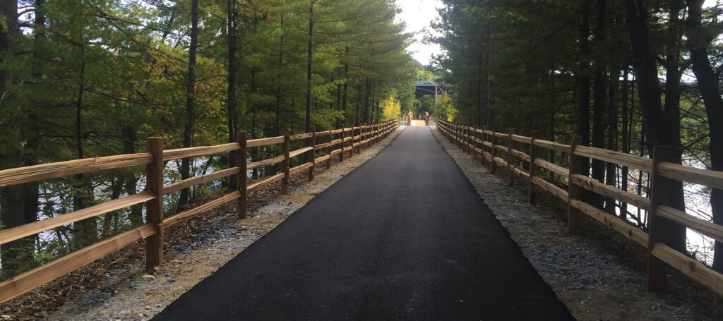 An image of a trail in Manchester, NH.
