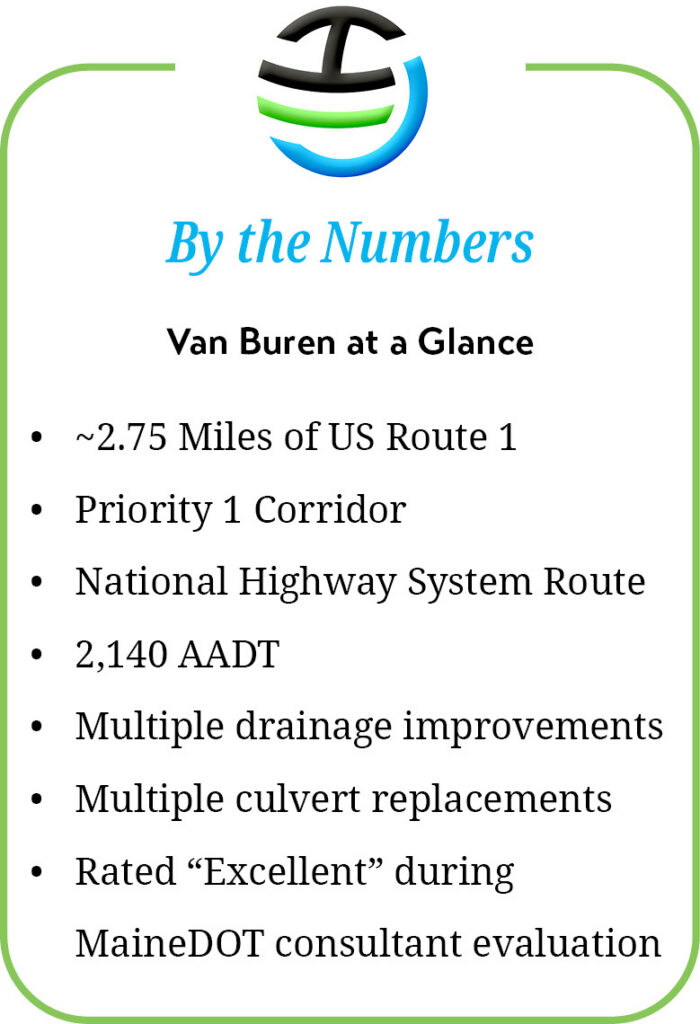 A callout box with facts and figures about our Van Buren project